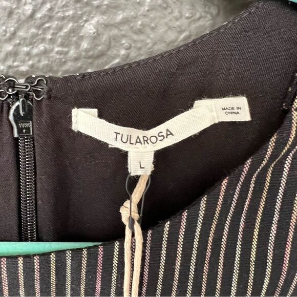 NWT Revolve x Tularosa Carla Dress in black multi stripe - Picture 11 of 16